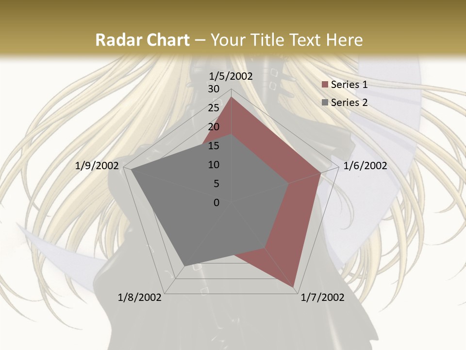 A Woman With Long Blonde Hair Sitting On Top Of A Table PowerPoint Template