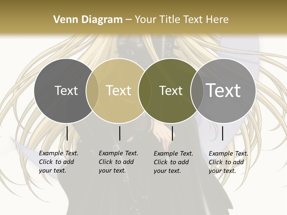 A Woman With Long Blonde Hair Sitting On Top Of A Table PowerPoint Template
