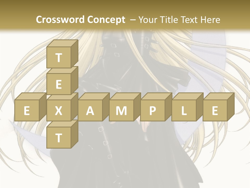 A Woman With Long Blonde Hair Sitting On Top Of A Table PowerPoint Template