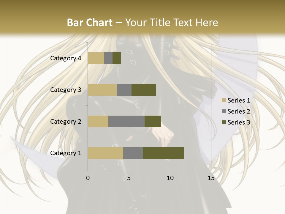 A Woman With Long Blonde Hair Sitting On Top Of A Table PowerPoint Template