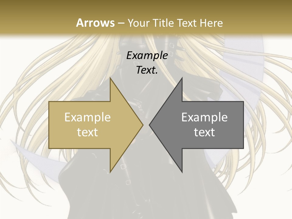 A Woman With Long Blonde Hair Sitting On Top Of A Table PowerPoint Template