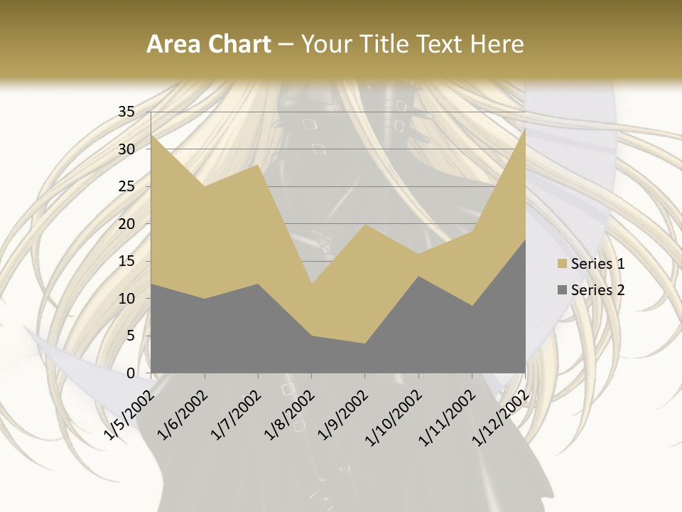 A Woman With Long Blonde Hair Sitting On Top Of A Table PowerPoint Template