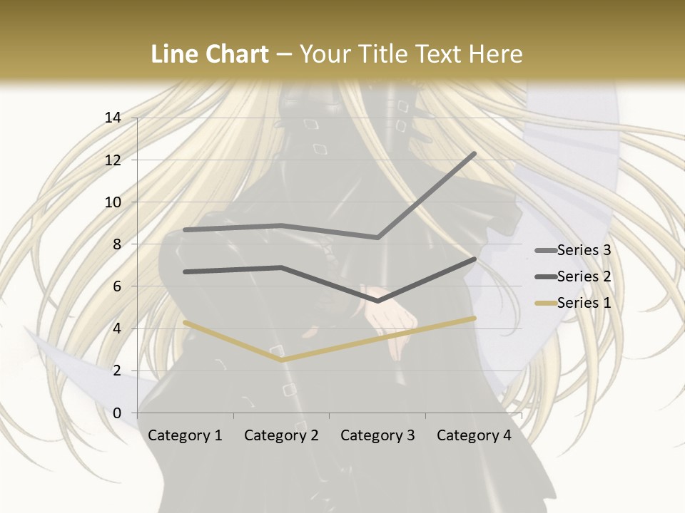 A Woman With Long Blonde Hair Sitting On Top Of A Table PowerPoint Template