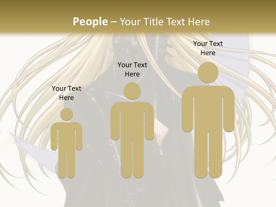 A Woman With Long Blonde Hair Sitting On Top Of A Table PowerPoint Template