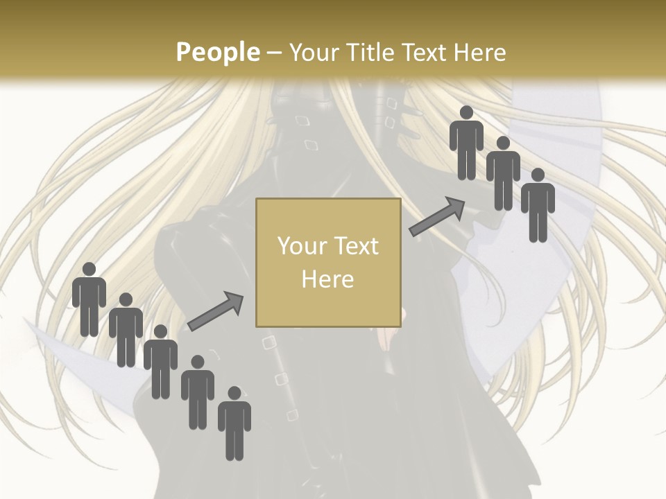 A Woman With Long Blonde Hair Sitting On Top Of A Table PowerPoint Template