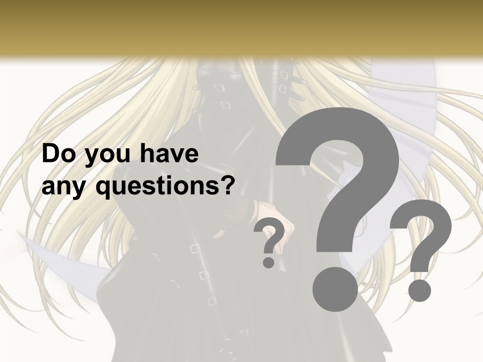 A Woman With Long Blonde Hair Sitting On Top Of A Table PowerPoint Template