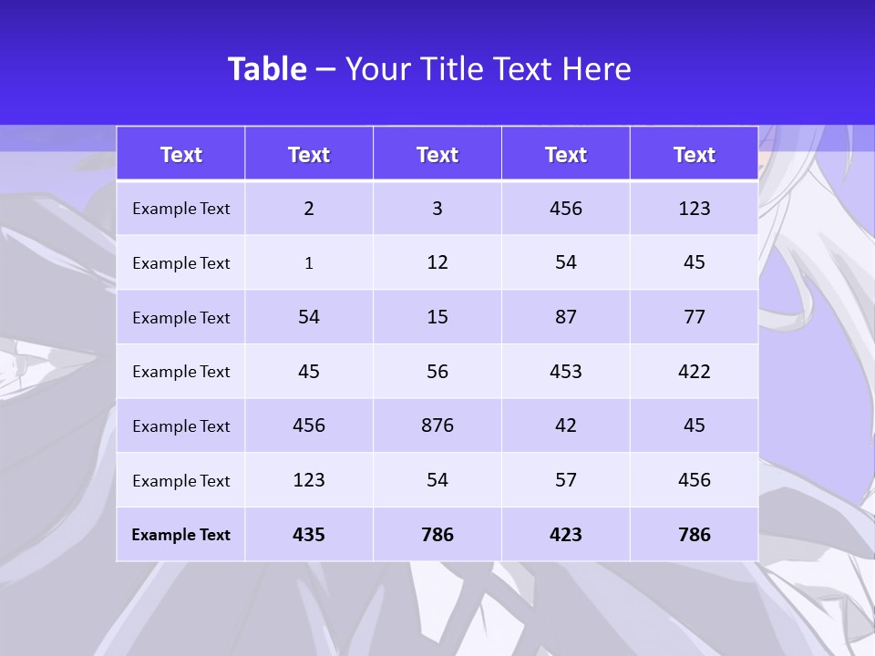 An Anime Character With White Hair And Black Wings PowerPoint Template