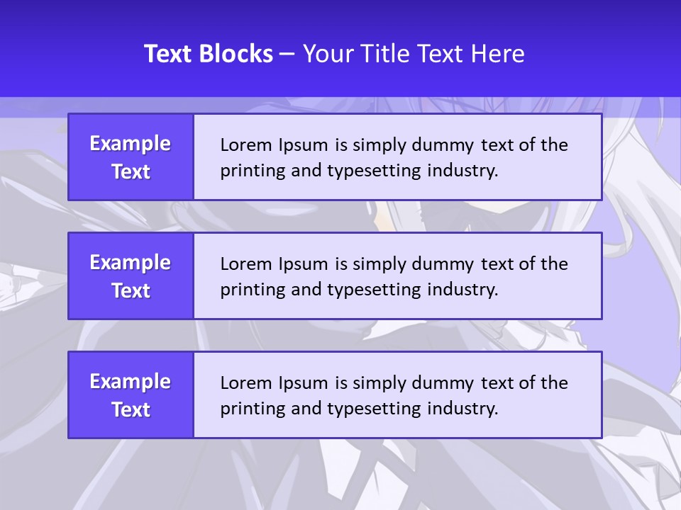 An Anime Character With White Hair And Black Wings PowerPoint Template