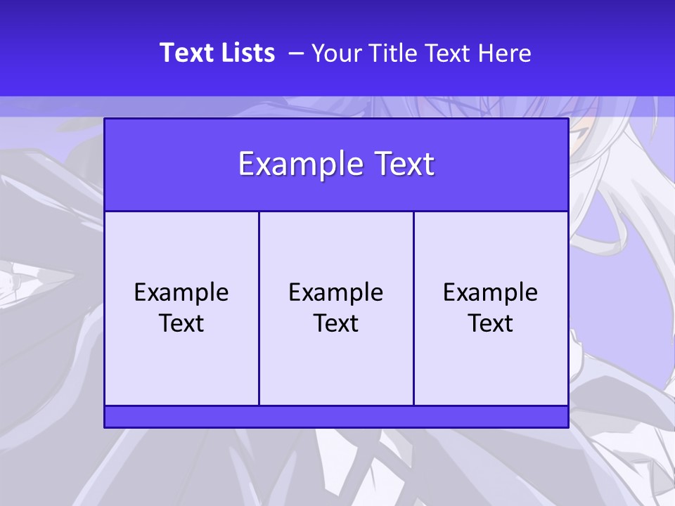An Anime Character With White Hair And Black Wings PowerPoint Template