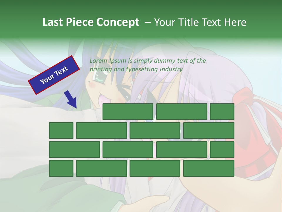 A Couple Of Anime Girls Hugging Each Other PowerPoint Template