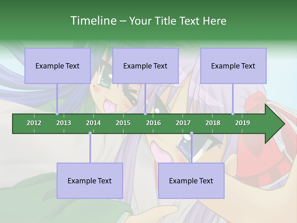 A Couple Of Anime Girls Hugging Each Other PowerPoint Template