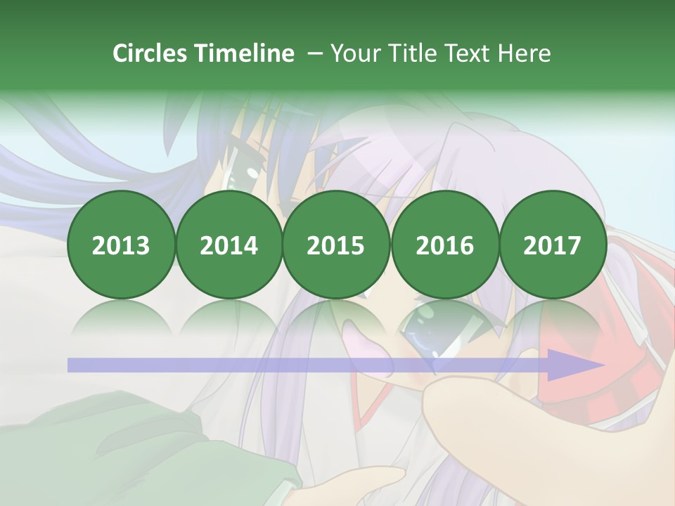 A Couple Of Anime Girls Hugging Each Other PowerPoint Template