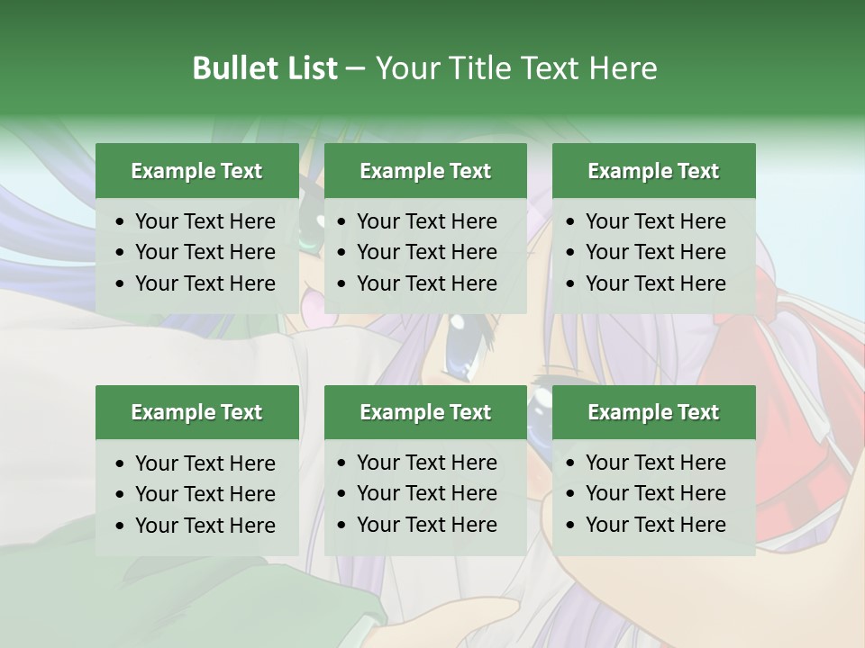 A Couple Of Anime Girls Hugging Each Other PowerPoint Template