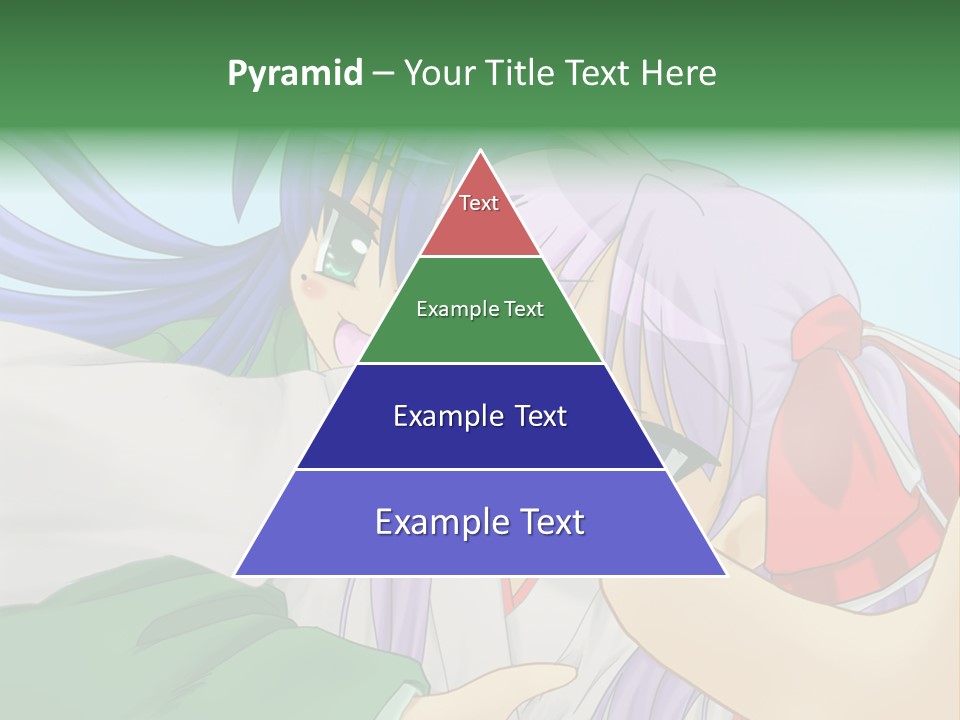 A Couple Of Anime Girls Hugging Each Other PowerPoint Template