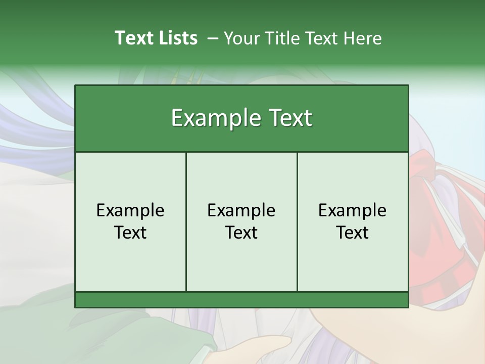 A Couple Of Anime Girls Hugging Each Other PowerPoint Template