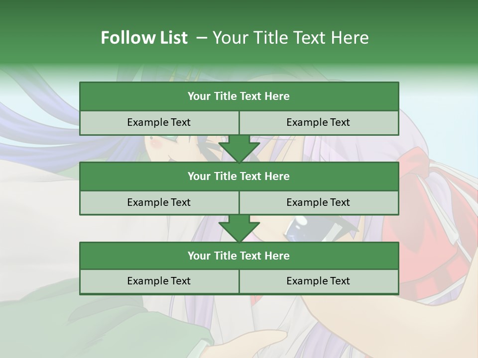 A Couple Of Anime Girls Hugging Each Other PowerPoint Template