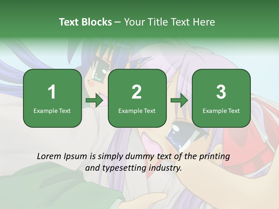 A Couple Of Anime Girls Hugging Each Other PowerPoint Template