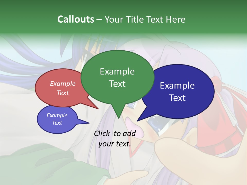 A Couple Of Anime Girls Hugging Each Other PowerPoint Template