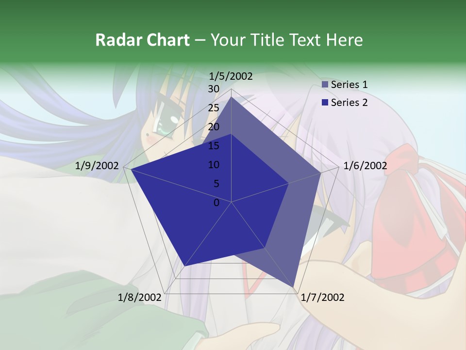 A Couple Of Anime Girls Hugging Each Other PowerPoint Template
