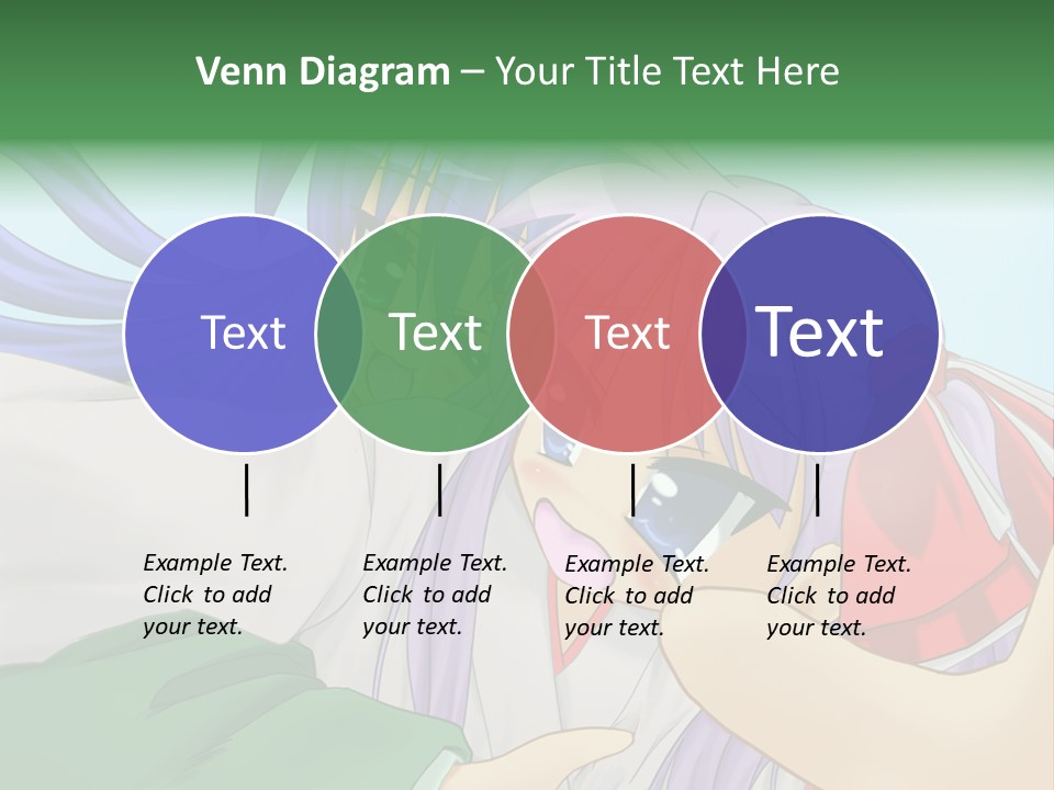 A Couple Of Anime Girls Hugging Each Other PowerPoint Template