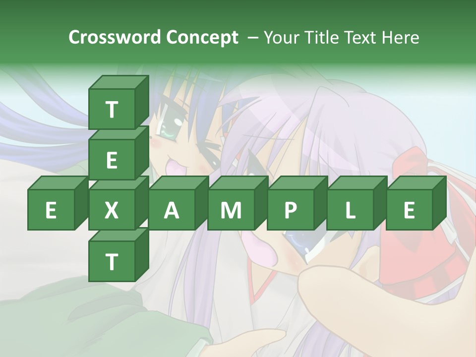 A Couple Of Anime Girls Hugging Each Other PowerPoint Template