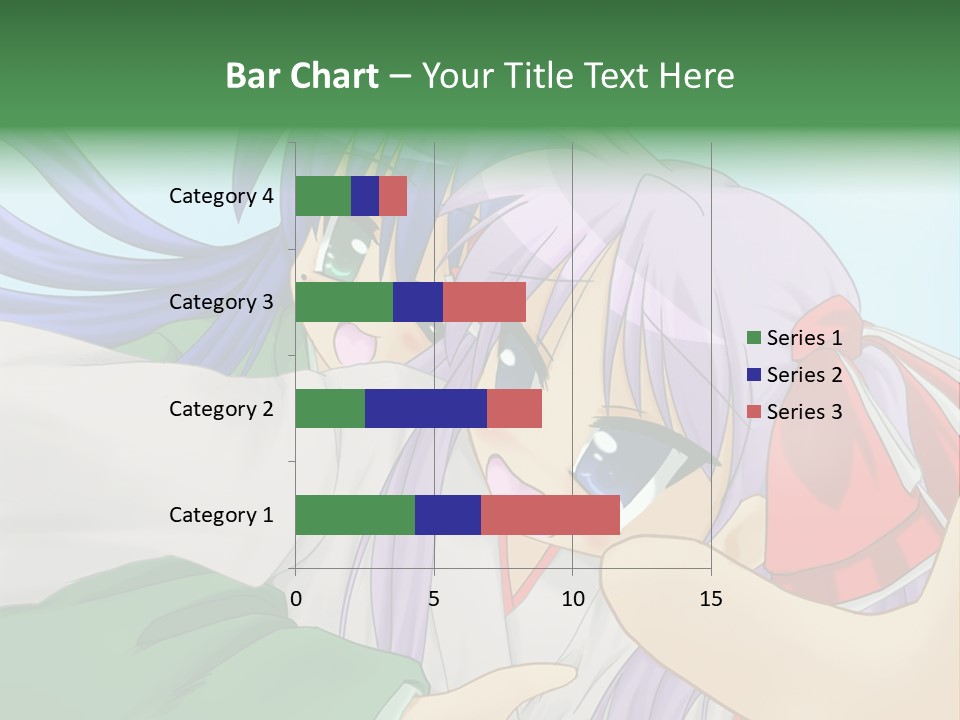 A Couple Of Anime Girls Hugging Each Other PowerPoint Template