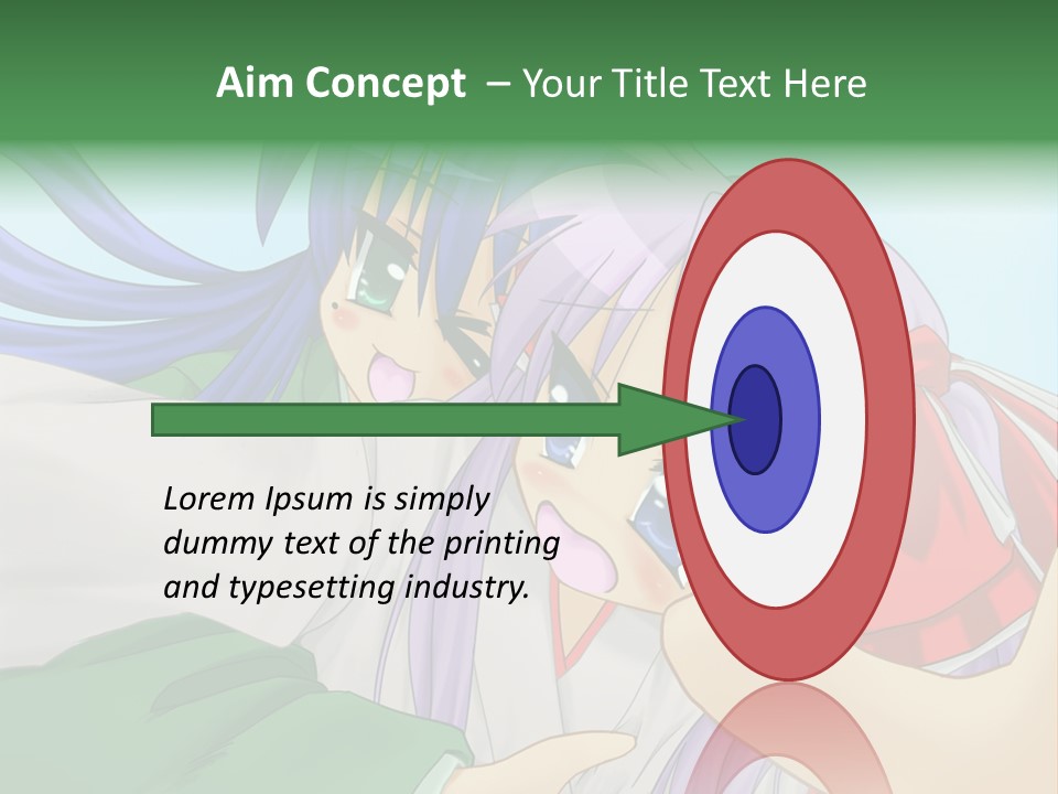 A Couple Of Anime Girls Hugging Each Other PowerPoint Template