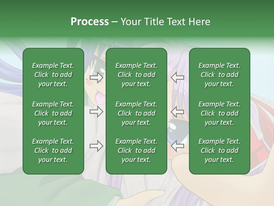 A Couple Of Anime Girls Hugging Each Other PowerPoint Template