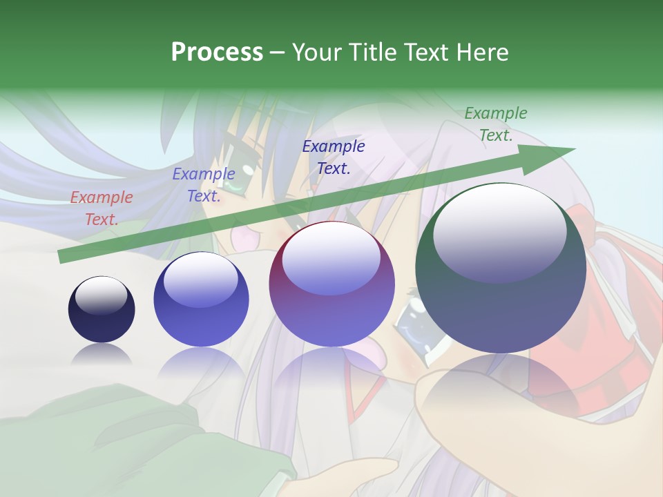 A Couple Of Anime Girls Hugging Each Other PowerPoint Template