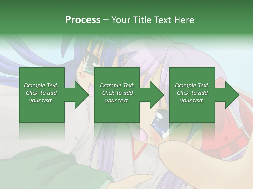 A Couple Of Anime Girls Hugging Each Other PowerPoint Template