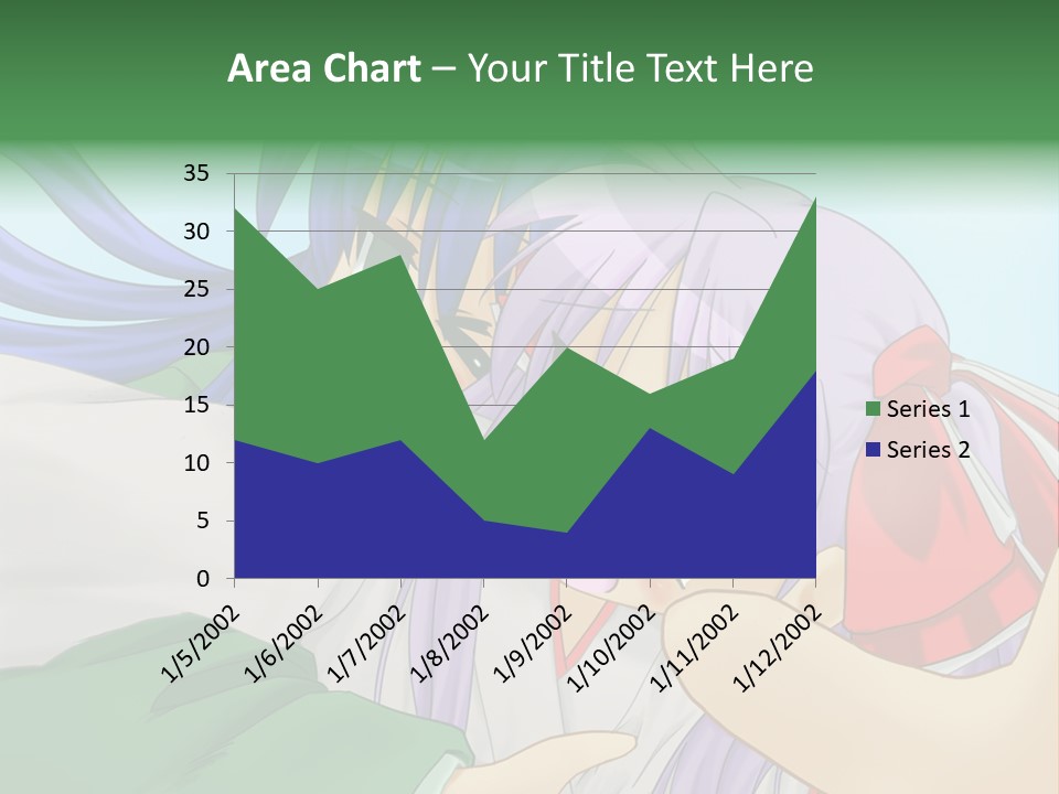 A Couple Of Anime Girls Hugging Each Other PowerPoint Template