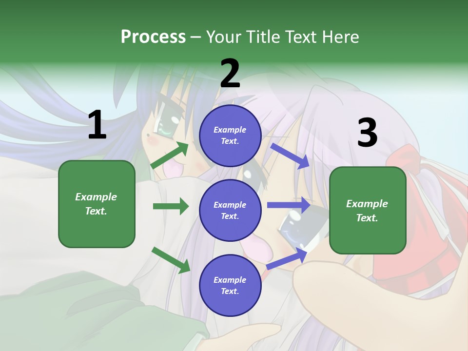 A Couple Of Anime Girls Hugging Each Other PowerPoint Template