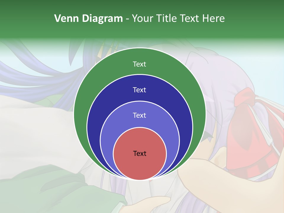 A Couple Of Anime Girls Hugging Each Other PowerPoint Template