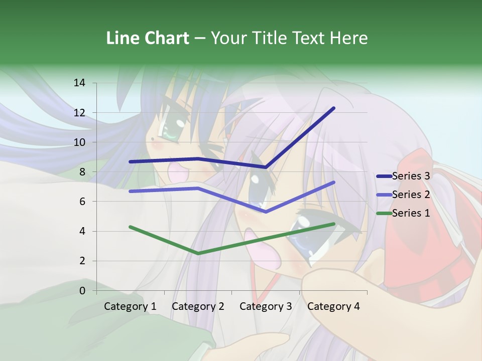A Couple Of Anime Girls Hugging Each Other PowerPoint Template