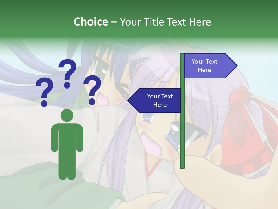 A Couple Of Anime Girls Hugging Each Other PowerPoint Template