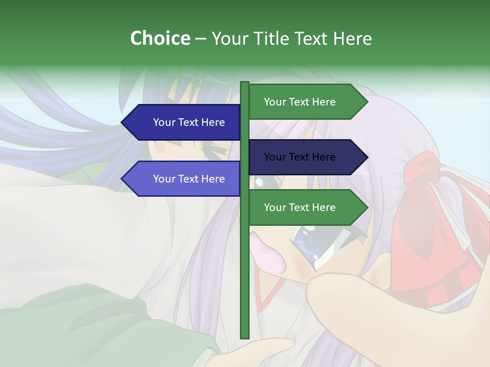 A Couple Of Anime Girls Hugging Each Other PowerPoint Template