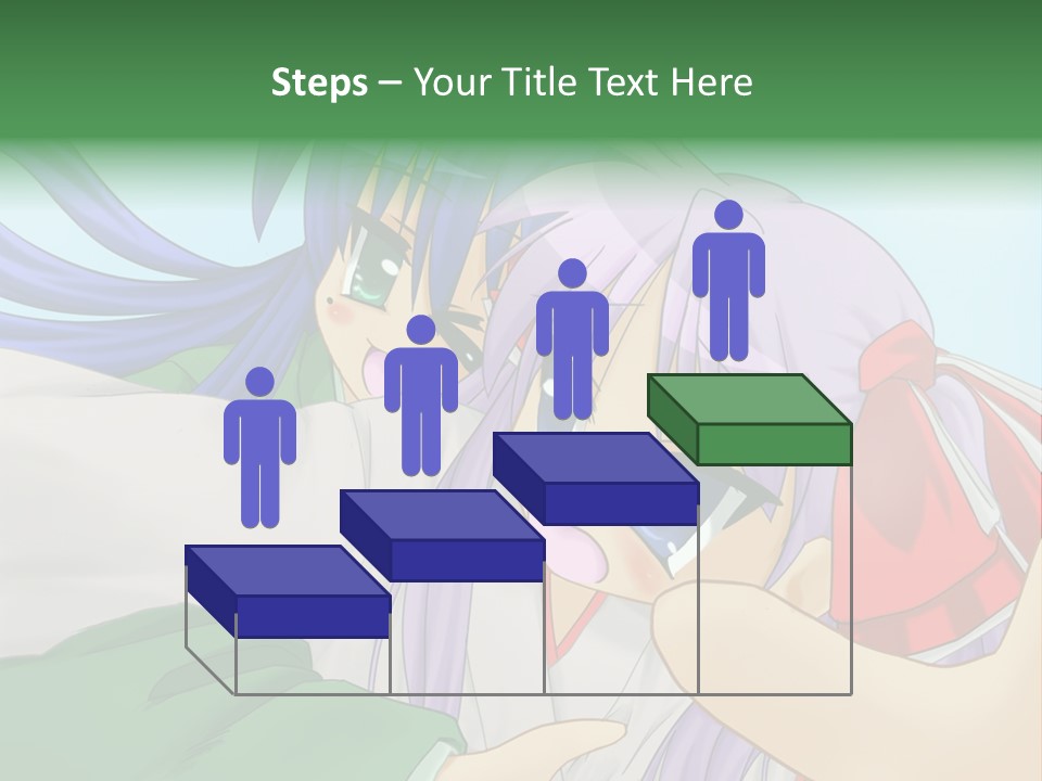 A Couple Of Anime Girls Hugging Each Other PowerPoint Template