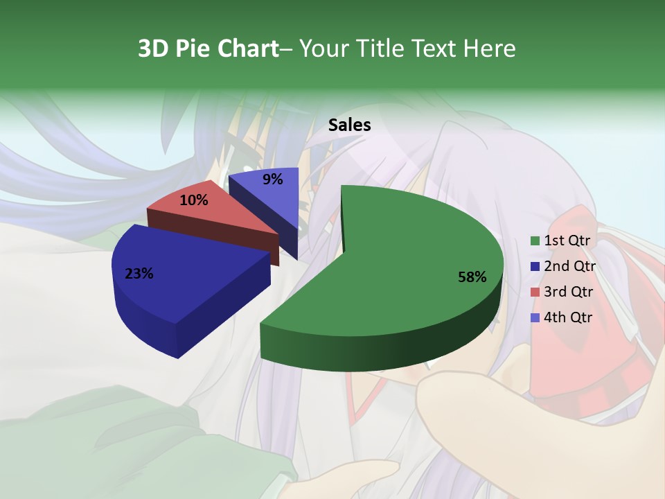 A Couple Of Anime Girls Hugging Each Other PowerPoint Template