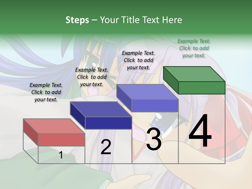 A Couple Of Anime Girls Hugging Each Other PowerPoint Template