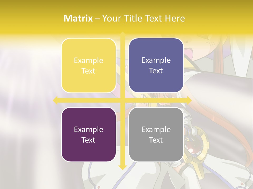 A Anime Character Holding A Sword With The Caption Name Of Presentation Company Name PowerPoint Template