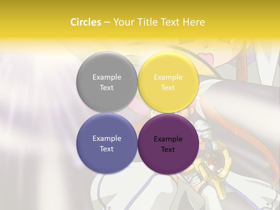 A Anime Character Holding A Sword With The Caption Name Of Presentation Company Name PowerPoint Template