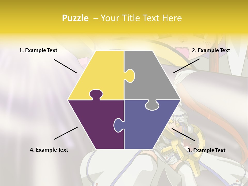 A Anime Character Holding A Sword With The Caption Name Of Presentation Company Name PowerPoint Template