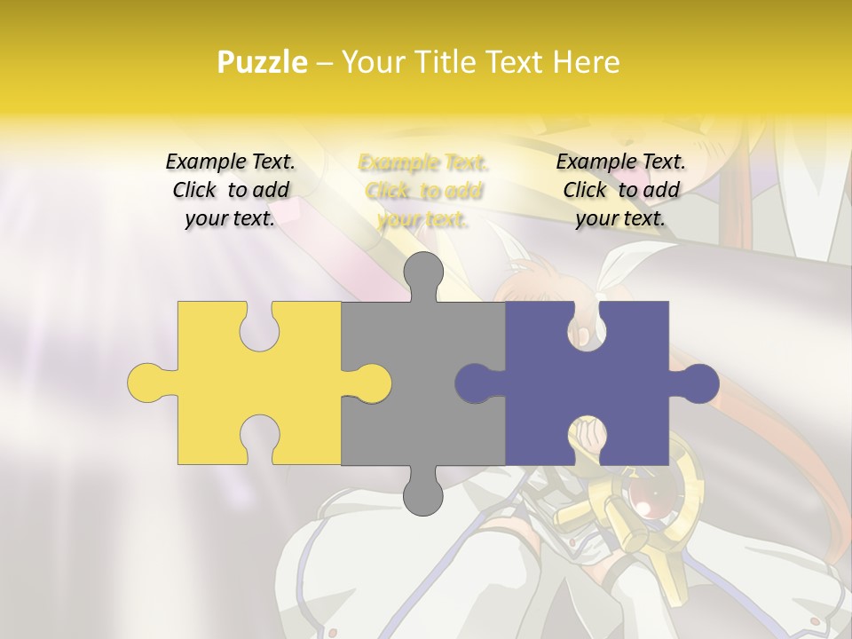 A Anime Character Holding A Sword With The Caption Name Of Presentation Company Name PowerPoint Template