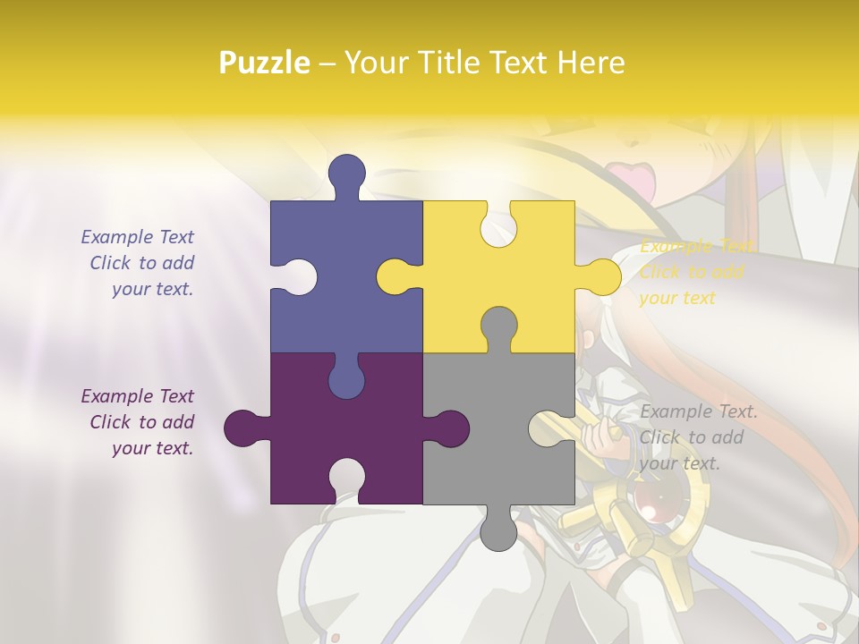 A Anime Character Holding A Sword With The Caption Name Of Presentation Company Name PowerPoint Template