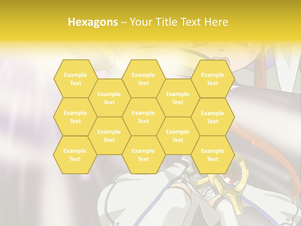 A Anime Character Holding A Sword With The Caption Name Of Presentation Company Name PowerPoint Template