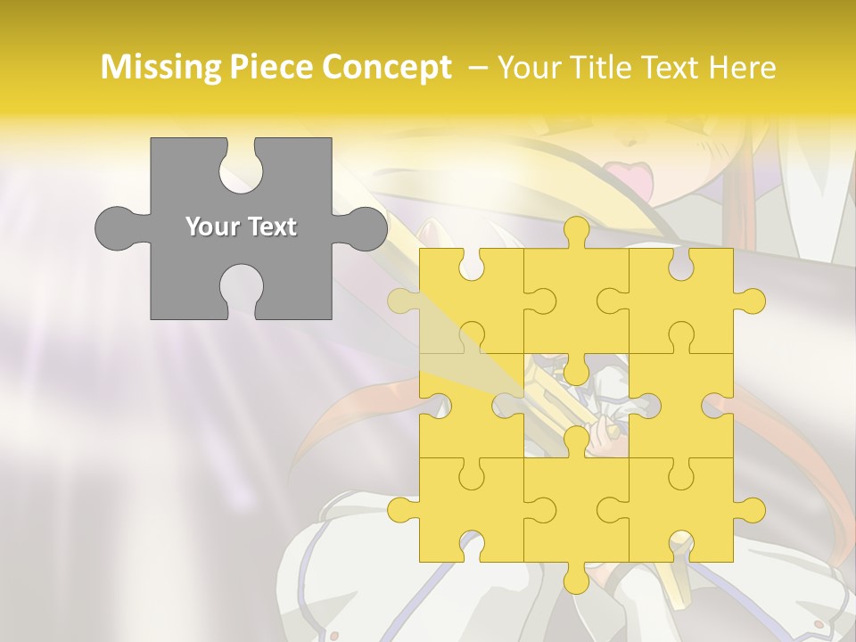 A Anime Character Holding A Sword With The Caption Name Of Presentation Company Name PowerPoint Template