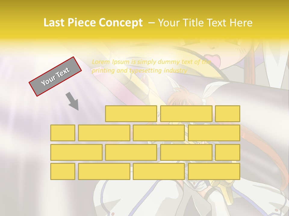 A Anime Character Holding A Sword With The Caption Name Of Presentation Company Name PowerPoint Template