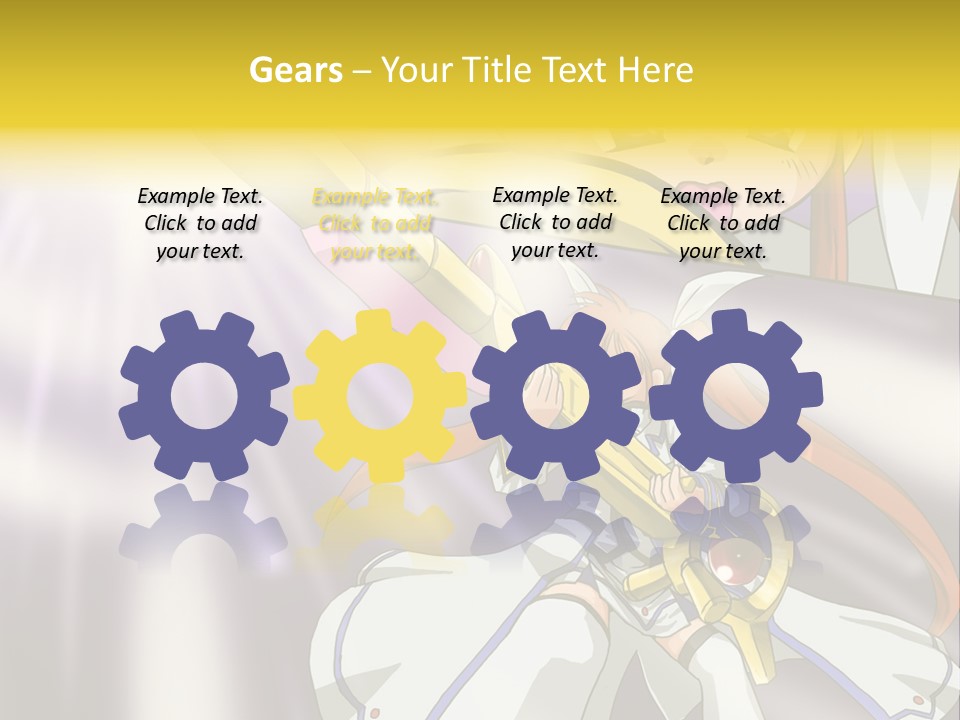 A Anime Character Holding A Sword With The Caption Name Of Presentation Company Name PowerPoint Template