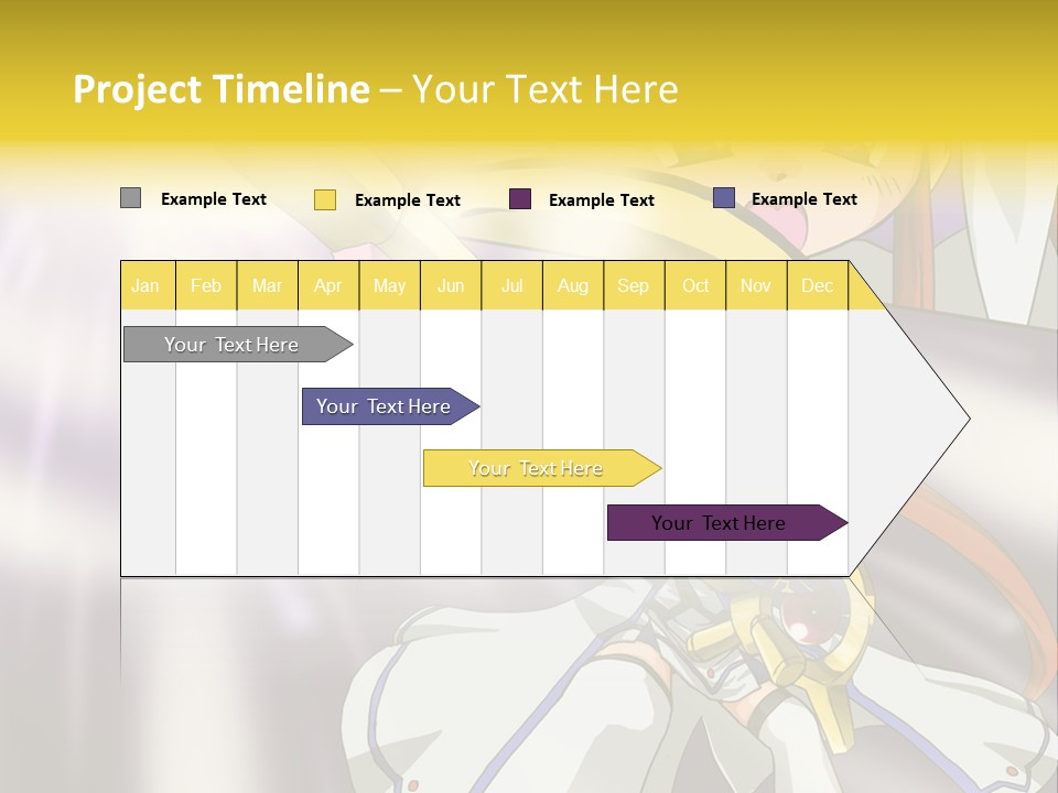 A Anime Character Holding A Sword With The Caption Name Of Presentation Company Name PowerPoint Template