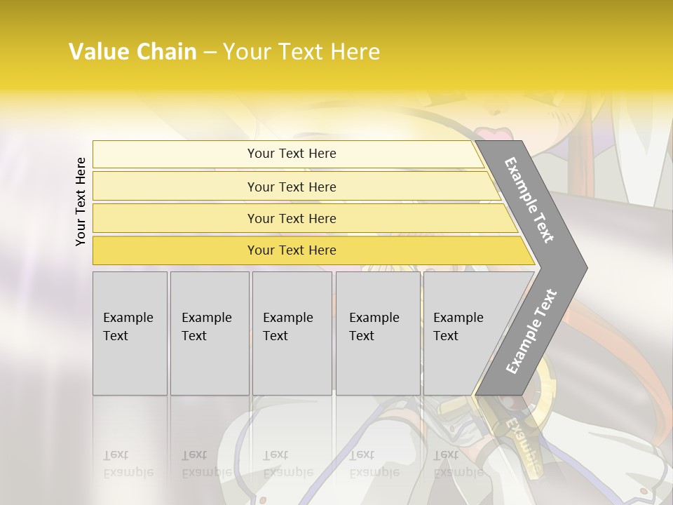 A Anime Character Holding A Sword With The Caption Name Of Presentation Company Name PowerPoint Template